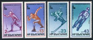 Bulgaria 2627-2630,2631,MNH.Mi 2824-2827,Bl.94. Olympics Lake Placid-1980.Slalom