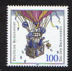 Germany  #1763  MNH  1992   Balloon post    stamp day