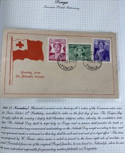 1950 Nukualofa Tonga Toga Souvenir Cover Queen Salote Birthday W Finau