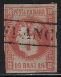 ROMANIA, 36, USED, 1868-70, PRINCE CAROL