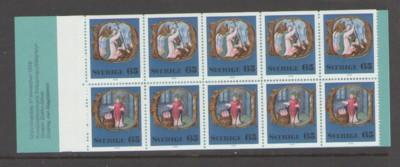 Sweden Sc 1190a 1976 65 o Christmas stamp bklt of 10 mint NH