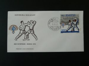 olympic games Munchen 1972 judo martial arts FDC Madagascar 100971