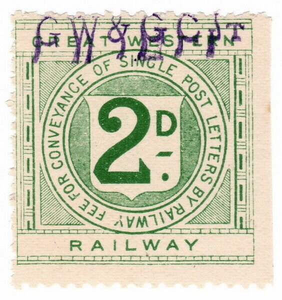 (I.B) Great Western Railway : Letter Stamp 2d (GW & GC JT overprint) 