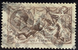 Stamp Great Britain 1919 A91 #179 Britannica Ruling the Waves 2sh6p used