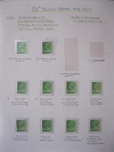 SPECIALISED COLLECTION OF U/M 81/2p MACHINS + CYLINDER BLOCKS ON 6 PAGES