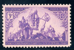 US Stamp #898 Coronado Expedition 3c - PSE Cert - SUPERB 98 - MOGNH - SMQ $60.00
