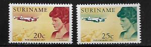 SURINAME  345-346 MNH AMELIA EARHART SET OF 2