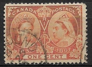 1897 Canada 51 1¢ Victoria used