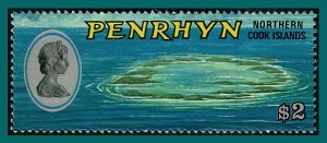 Penrhyn Island 1975 Map  #62,SG68