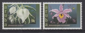 Aruba 231-232 Flowers MNH VF