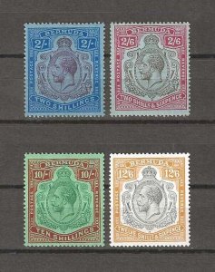 BERMUDA 1924/32 SG 88/93 MINT Cat £450