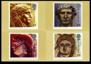 STAMP STATION PERTH G.B. PHQ Cards No.153- Set of 4 - Roman Britain Mint 1993