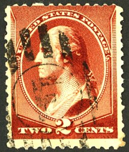 U.S. #210 USED CREASE