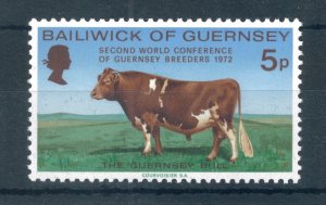 Guernsey 1972 World Conference of Guernsey Breeders stamp. MNH. Sg 71