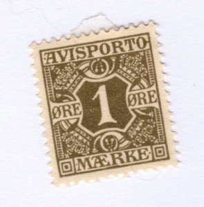 Denmark #P1 MNG - Stamp - CAT VALUE $3.00