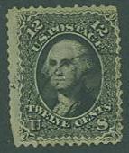 USA SC#69 Washington, 12c, black very light cancellation