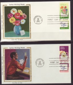 US 1805-1810 Letter Writing 1980 Colorano S/3 U/A FDC