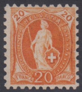 Switzerland 89 Fine NH Rich Color - Renggli Cert. cv $2,100