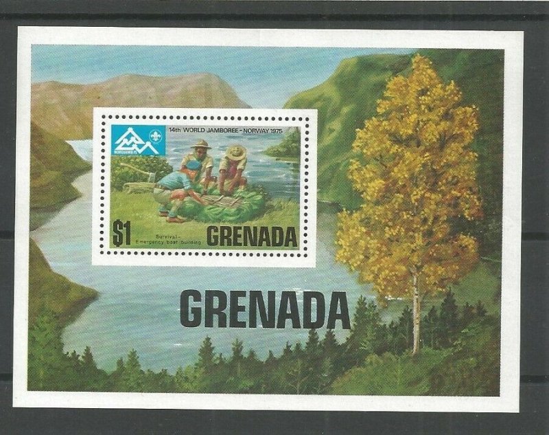 1975 Boy Scouts Grenada 14th World Jamboree Norway SS