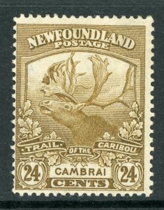 Canada 11919 Newfoundland 24¢ Caribou Scott 125 Mint G212