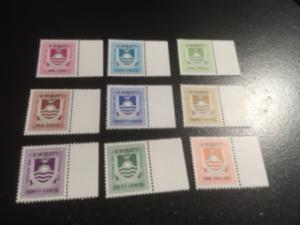 Kiribati sc J1-J9 MNH w tabs comp set