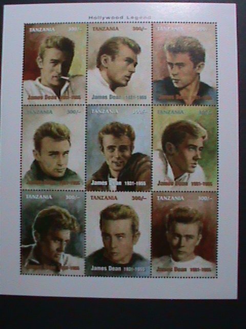 TANZANIA -1955 FAMOUS MOVIE STAR-JAME DEAN-PAINTINGS MNH FULL SHEET VERY FINE