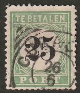 Netherlands Antilles 1889 Sc J7 postage due used type III thins