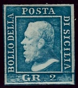 Italian Sicily SC#13g Mint F-VF hr SCV$180.00...Would fill a great Spot!