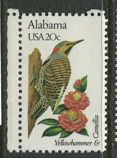 USA - Scott 1953 - State Birds & Flowers - 1982 - MNG - Single 20c Stamp