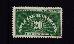 1940 Special Handling Sc QE3a MNH OG dark green wet print (YC