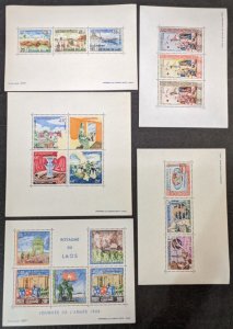 EDW1949SELL : LAOS Nice collection of 50 ALL DIFFERENT VF MNH S/S w/ many Better