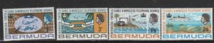 BERMUDA #214-217 1968 COMPLETION OF TELEPHONE LINK MINT VF NH O.G