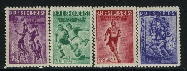 Albania MNH Sc 544-47 Mi 578-81 Value 10 Eu Sports