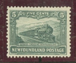 Newfoundland #149 Mint (NH) Single (Train)