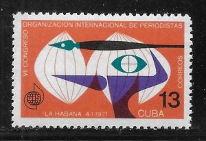 Cuba 1588 1971 Journalists Congress single MNH