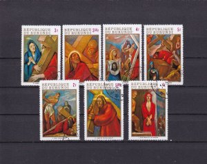 SA24a Burundi 1970 Easter  The Stations of the Cross used stamps