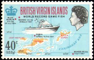 VIRGIN ISLANDS #186-189  MINT NEVER HINGED COMPLETE SET  ( 4 )