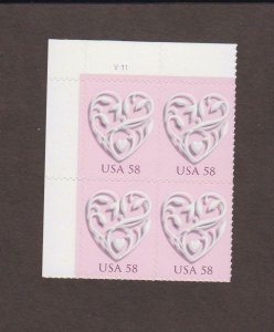 US,4152,LOVE,2006,PLATE BLOCK,MINT NH