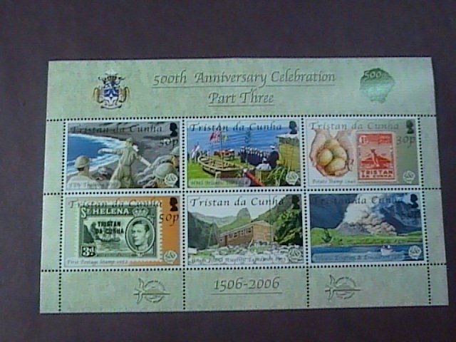 TRISTAN da CUNHA # 789-MINT/NEVER HINGED--MINI-SHEET OF 6----2006