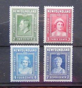 Newfoundland 1938 set complete to 7c LMM SG268 - SG271  