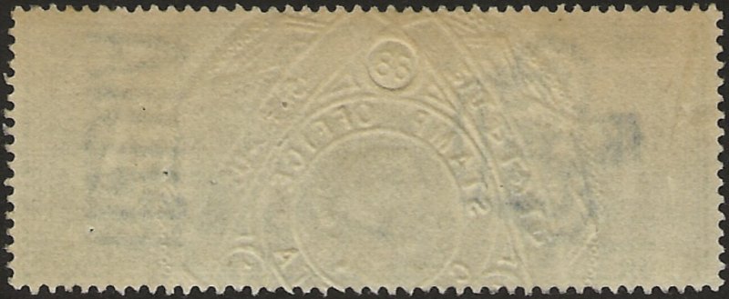Queen Victoria Revenue #4a ... Embossed, well centered, clean, fresh