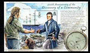PITCAIRN ISLANDS SGMS774 2008 DISCOVERY OF COMMUNITY MNH