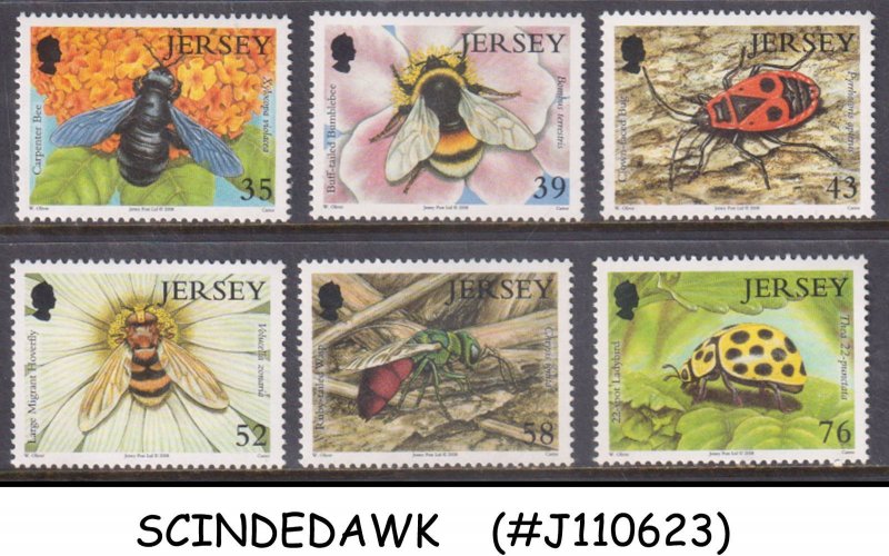 JERSEY - 2008 INSECTS - 2nd SERIES - 6V - MINT NH