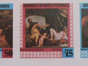 ​GUINEA EQUATORIAL STAMP- WORLD FAMOUS NUDE   PAINTING -MNH STAMP SHEET -RARE