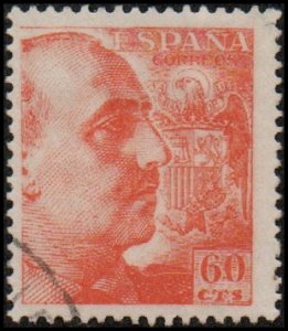 Spain 700a - Used - 60c Gen. Francisco Franco (1949)