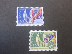 Iceland 1982 Sc 554-55 set MNH