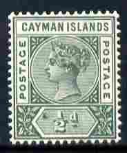 Cayman Islands 1900 QV 1/2d pale green unmounted mint SG 1a