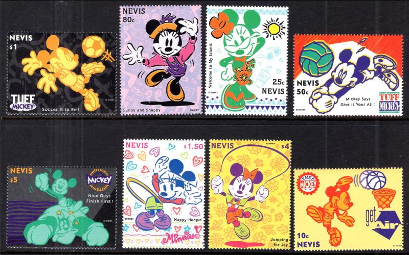 Nevis 829-836 Disney's MNH VF