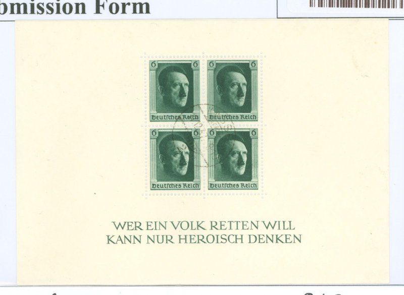 Germany #B102  Souvenir Sheet