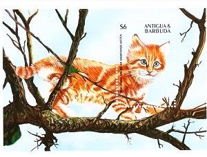 Kitten up the tree Souvenir Sheet